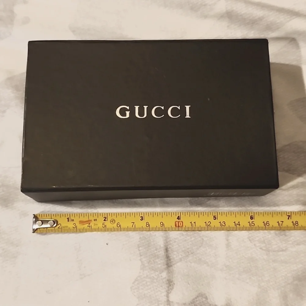 Gucci Black Box with White Logo - Luxury Storage Case